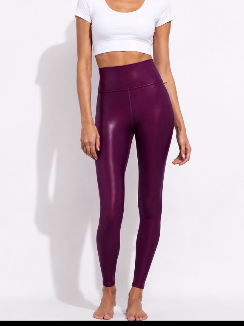 Carbon38 High Rise 7/8 Legging In Takara Shine In Pickled Beet Size Xs